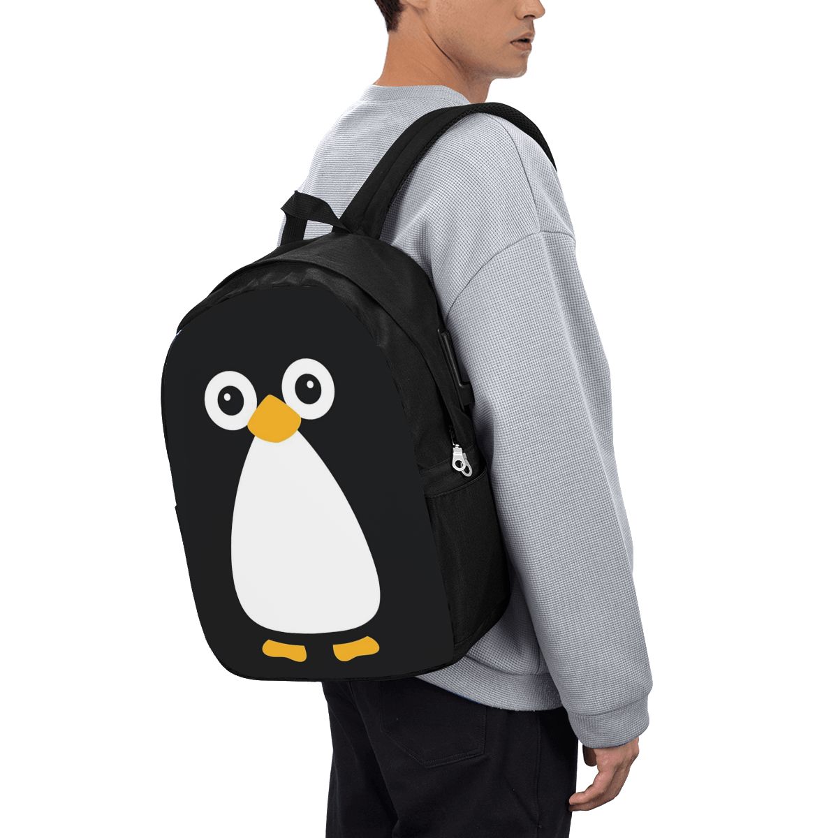 Women Bags For Women - Cute Vector Penguin Backpack Travel Notebook