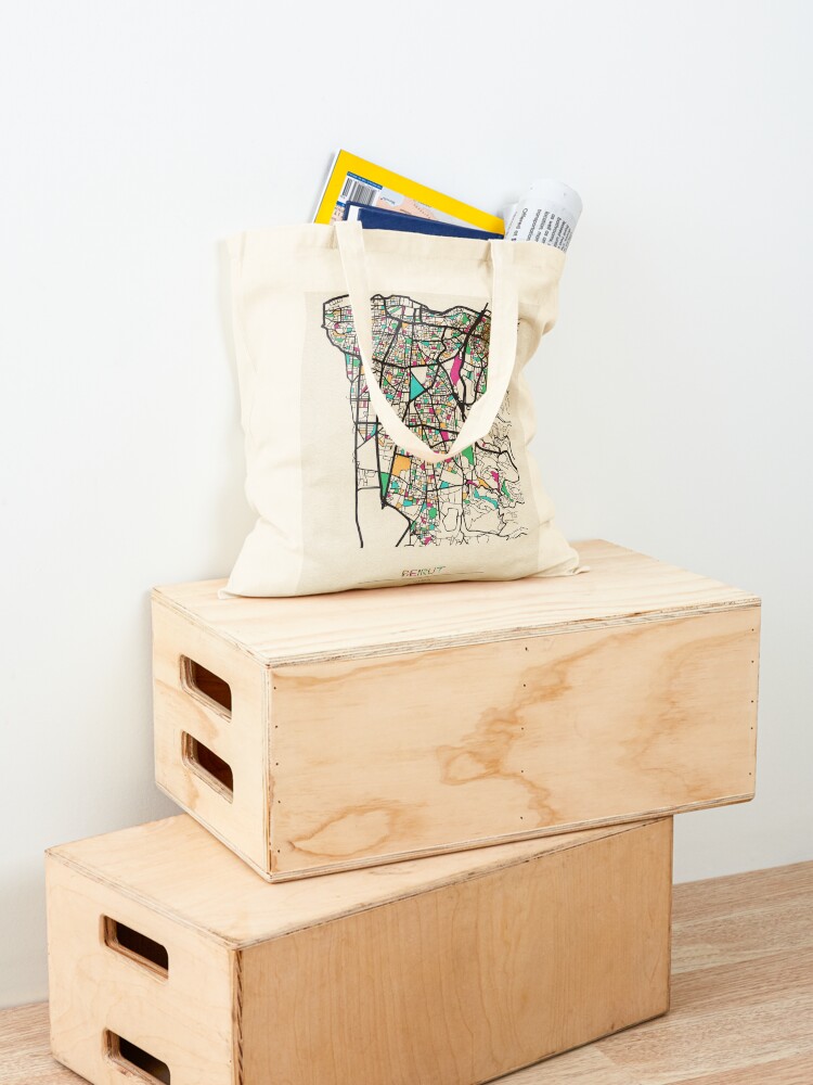 Beirut, Lebanon Street Map Tot - Women Bags Lebanon ulasan dan harga