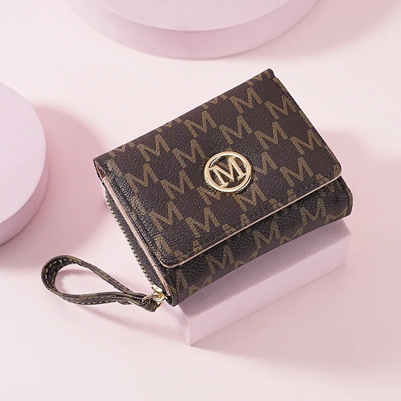 Threefold Zipper Wallet with L - Women Bags For Women ulasan dan harga