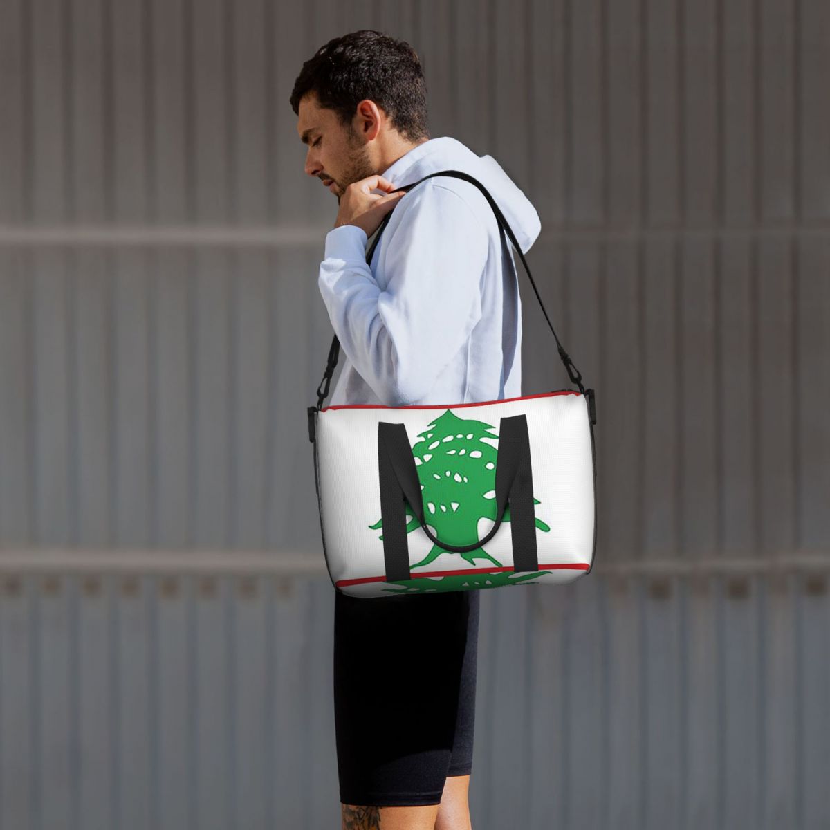 Custom Flag Of Lebanon Beach T - Women Bags Lebanon ulasan dan harga