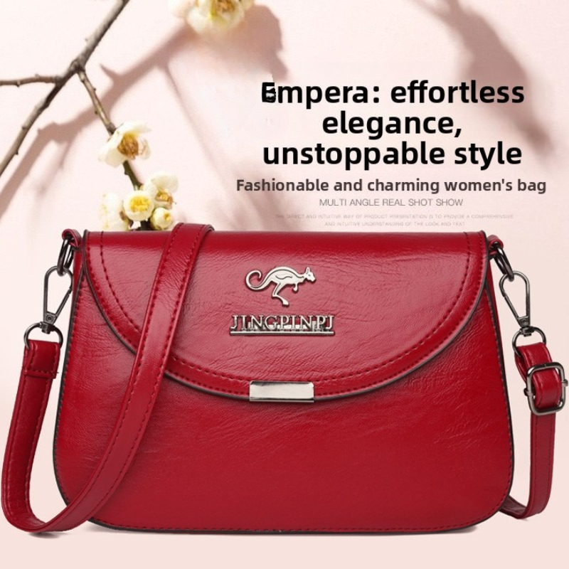 Soft Faux Leather Crossbody Ba - Women'S Kangaroo Bags ulasan dan harga
