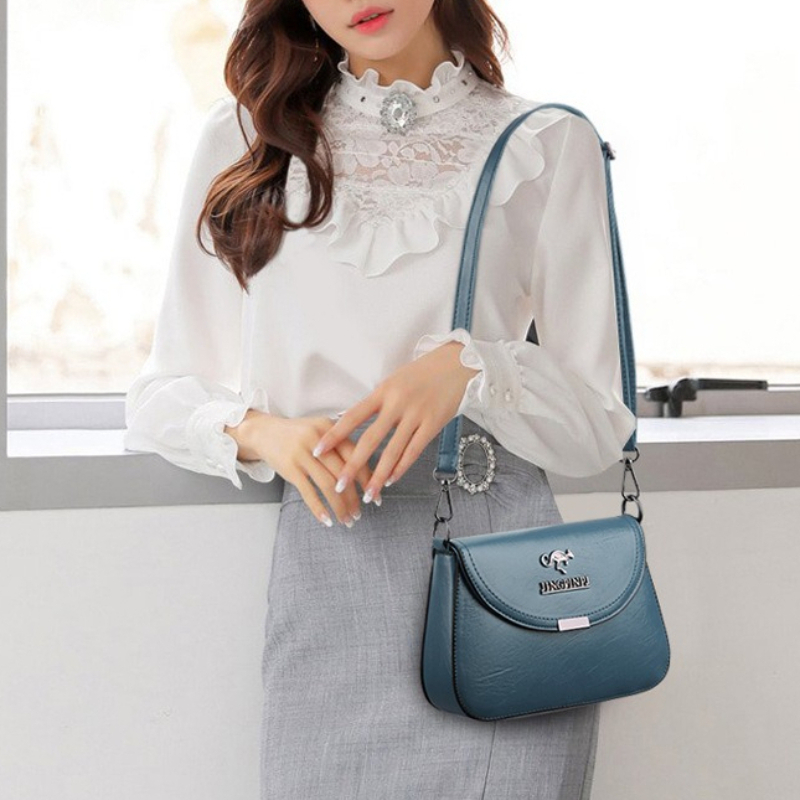 Soft Faux Leather Crossbody Ba - Women'S Kangaroo Bags ulasan dan harga