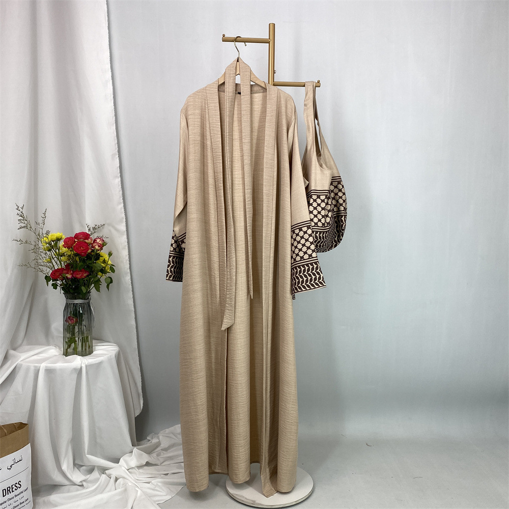 Muslim Open Front Abaya Women  - Women Bags Dubai ulasan dan harga