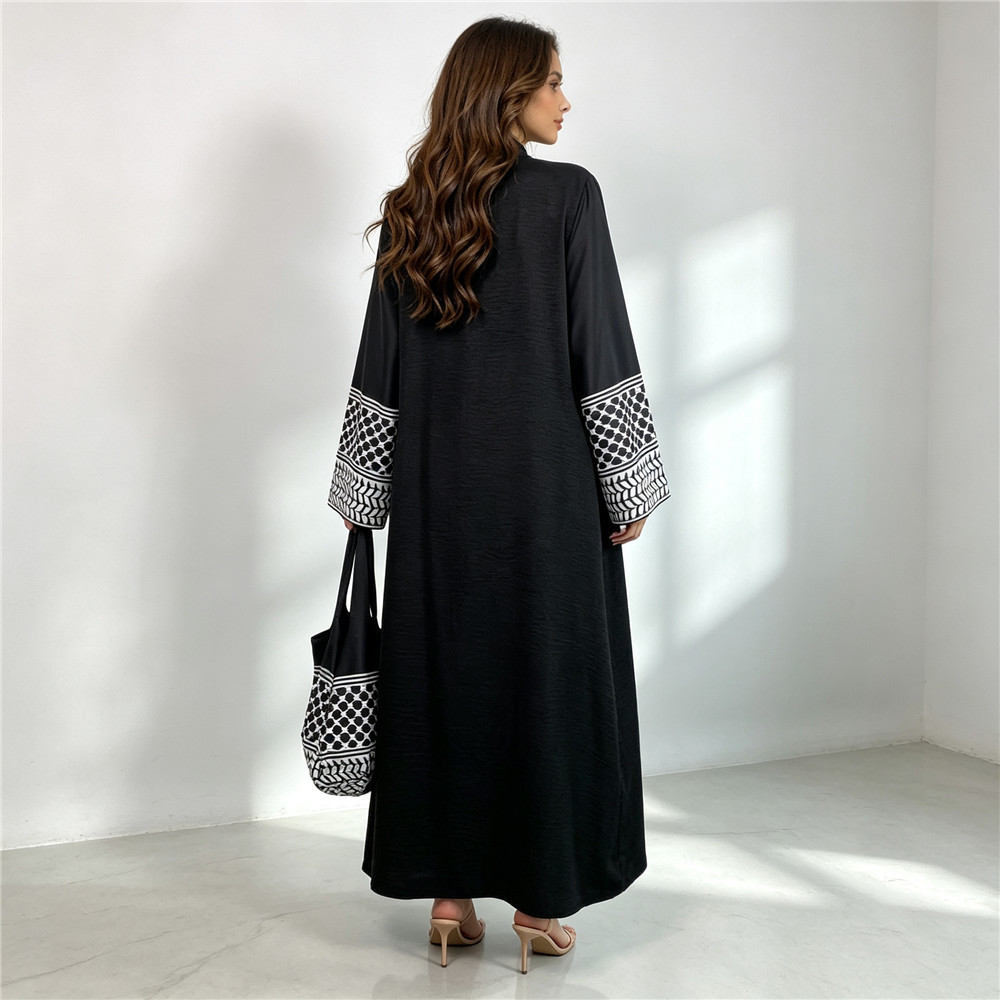Muslim Open Front Abaya Women  - Women Bags Dubai ulasan dan harga