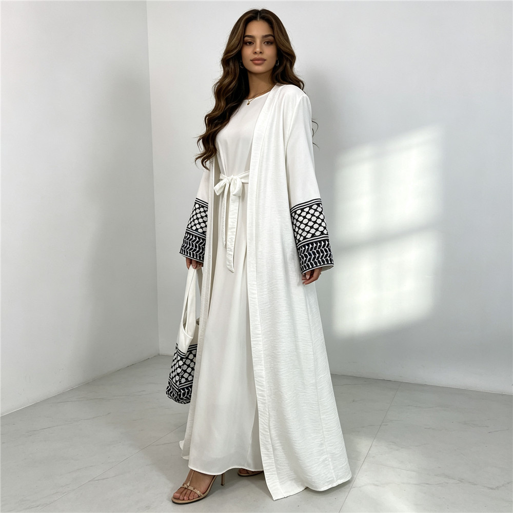 Muslim Open Front Abaya Women  - Women Bags Dubai ulasan dan harga