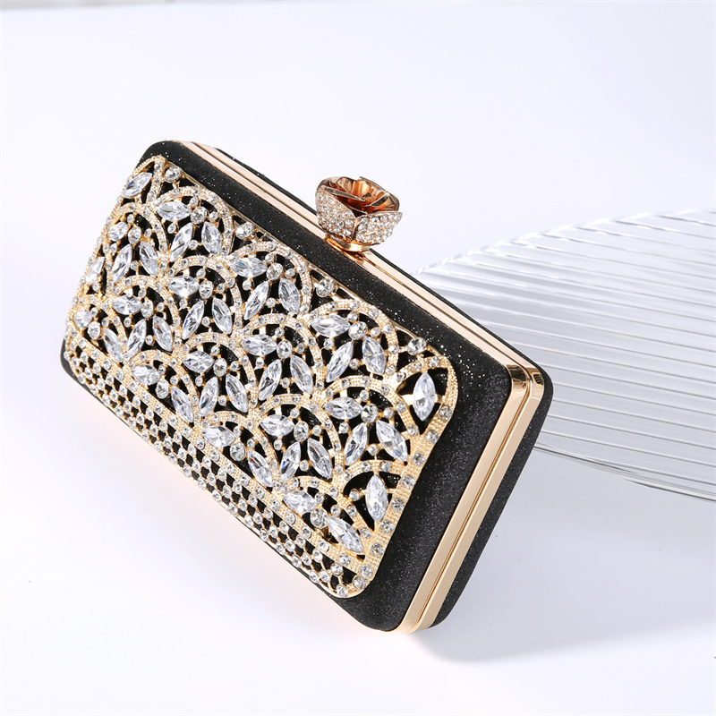 Luxury Diamond Metal Frame Eve - Women Bags Dubai ulasan dan harga