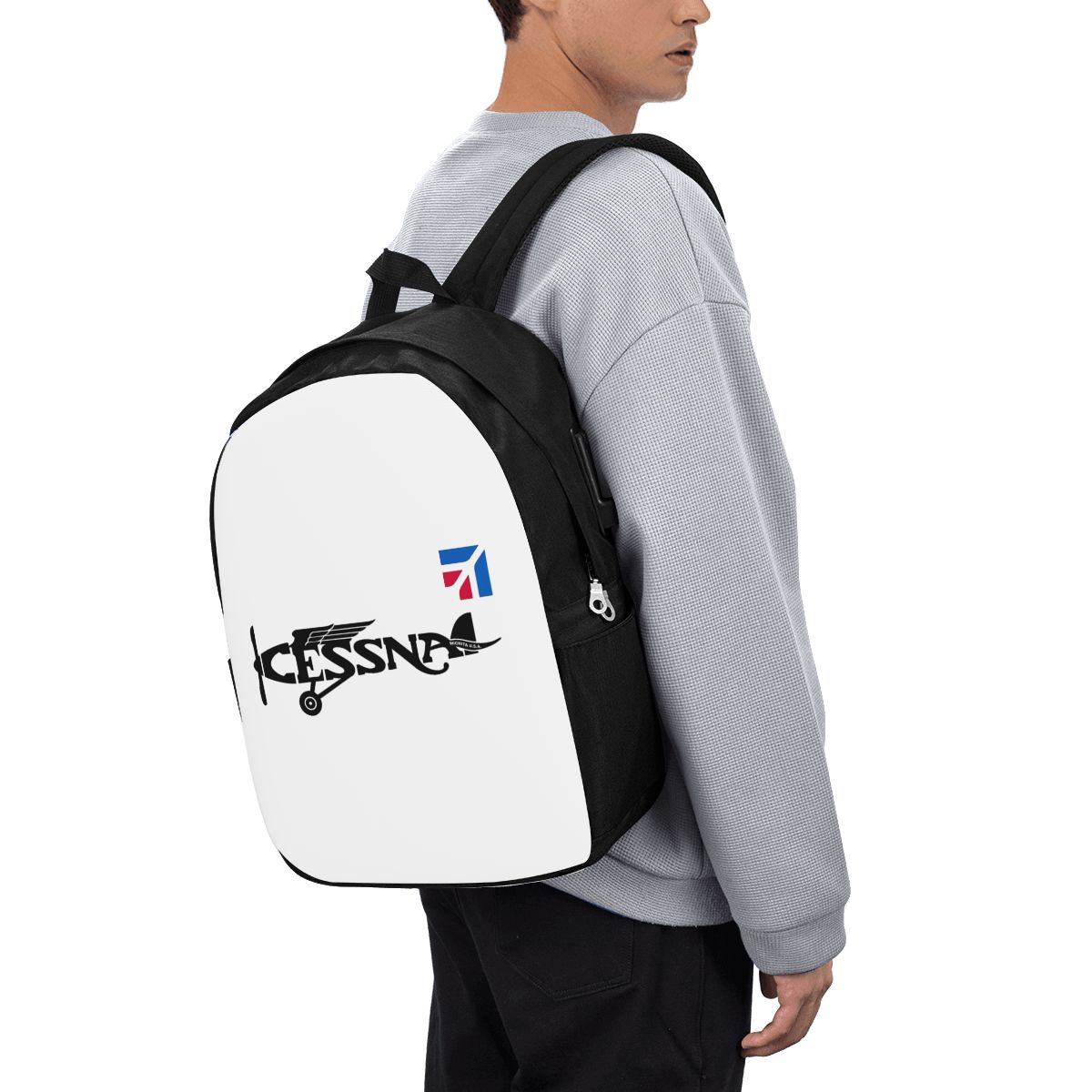 Cessna Logo Backpack Travel No - Women Bags For Women ulasan dan harga