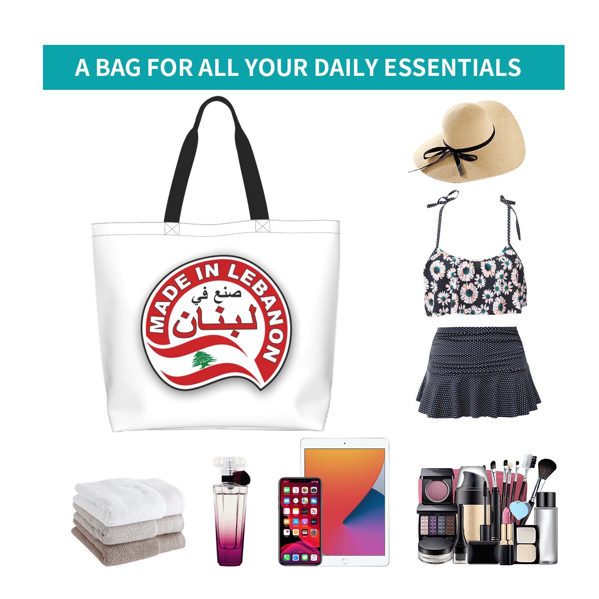 Lebanon Watercolor Lebanon Fla - Women Bags Lebanon ulasan dan harga