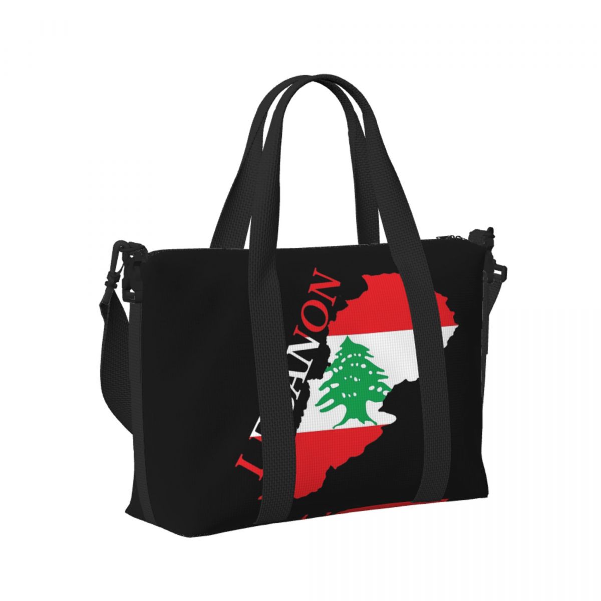 Custom Lebanon Flag Map Beach  - Women Bags Lebanon ulasan dan harga