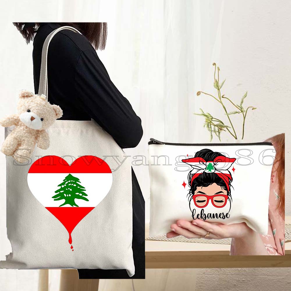3PCS Love Beirut Lebanese Leba - Women Bags Lebanon ulasan dan harga
