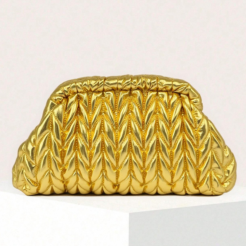 2026 Luxury Handwoven Gold Rop - Women Bags Gold ulasan dan harga