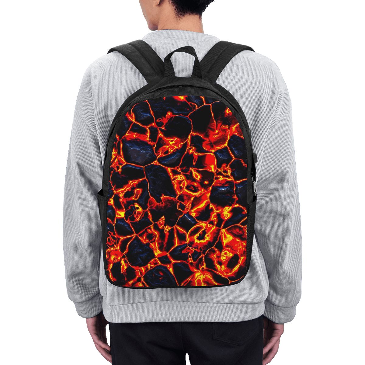 Magma Volcano Lava Fire Backpa - Women Bags For Women ulasan dan harga