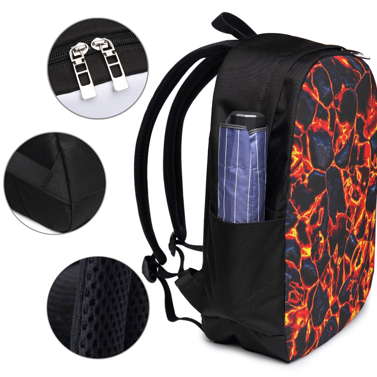 Magma Volcano Lava Fire Backpa - Women Bags For Women ulasan dan harga
