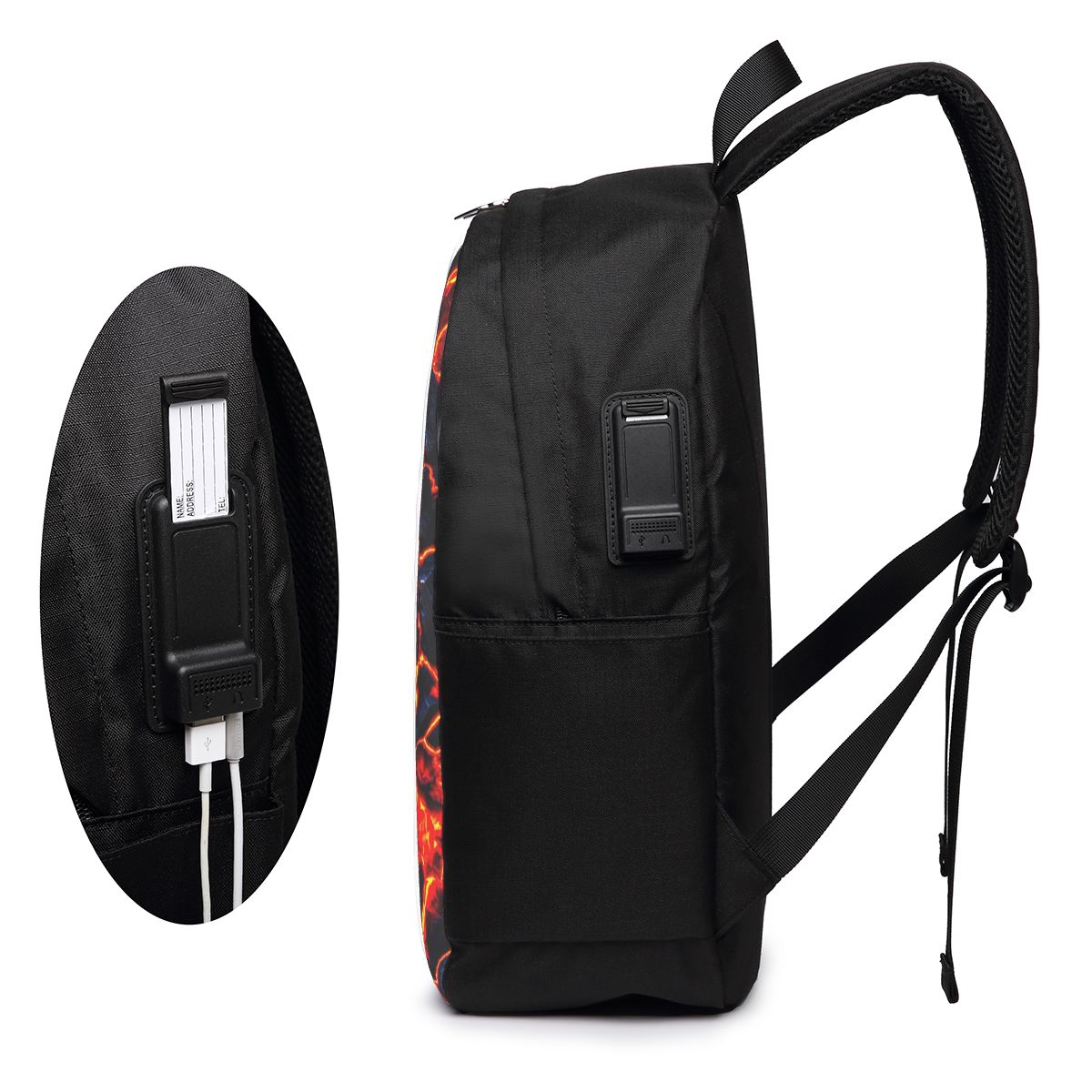 Magma Volcano Lava Fire Backpa - Women Bags For Women ulasan dan harga