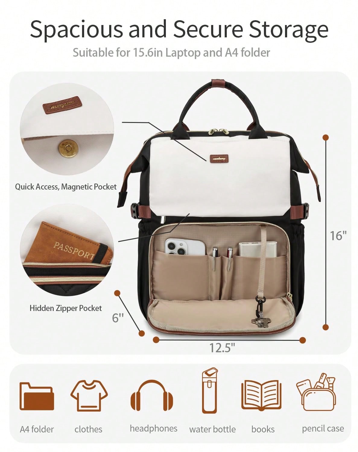 Bookbag For Women Laptop Backp - Women Bags With Laptop Compartment ulasan dan harga