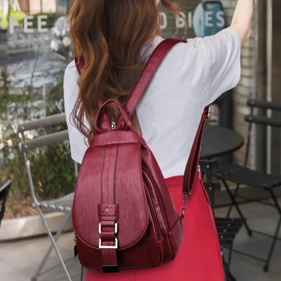 Multifunctional Women Leather  - Women'S Kangaroo Bags ulasan dan harga