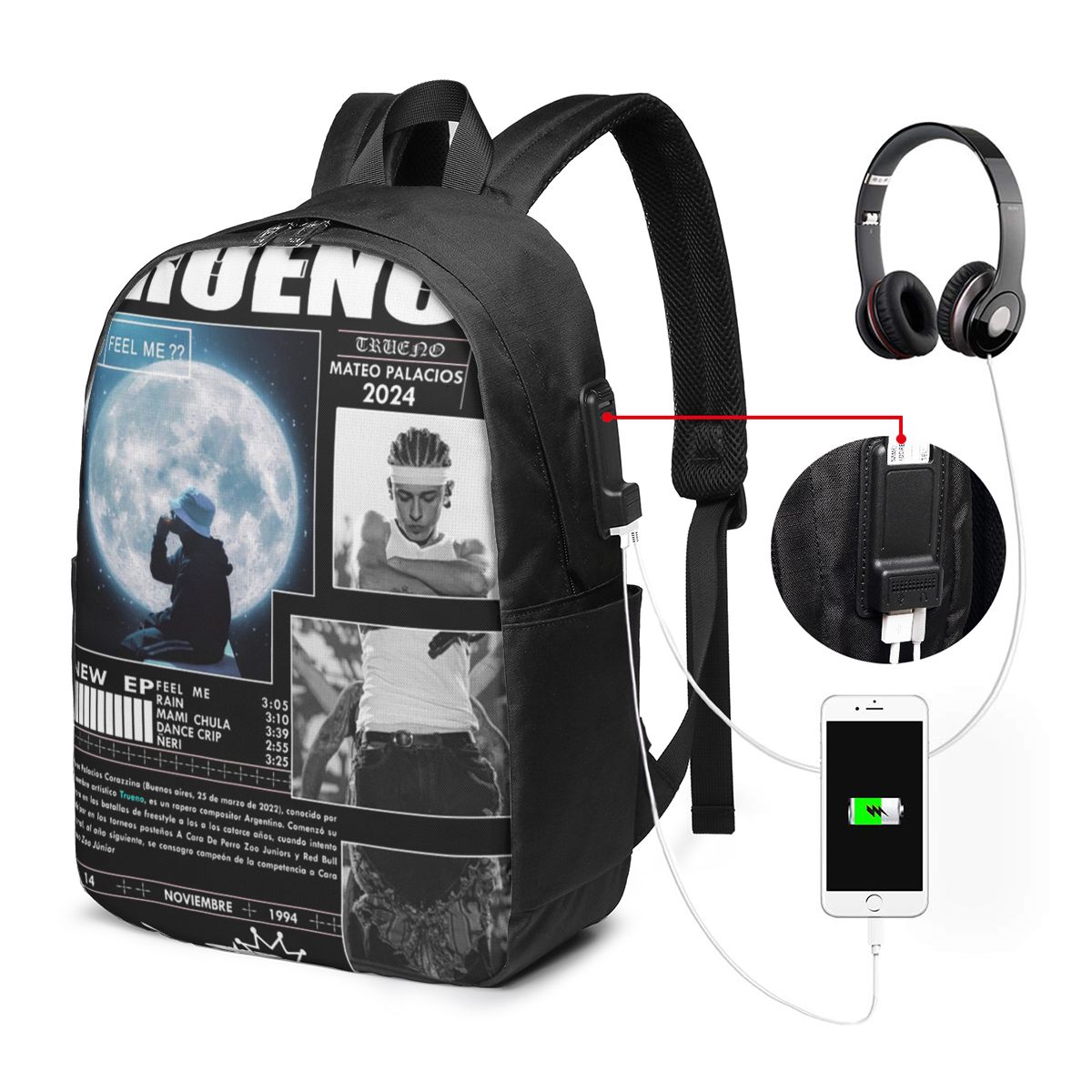Funny Trueno Hip Hop Rapper Ba - Women Bags For Women ulasan dan harga