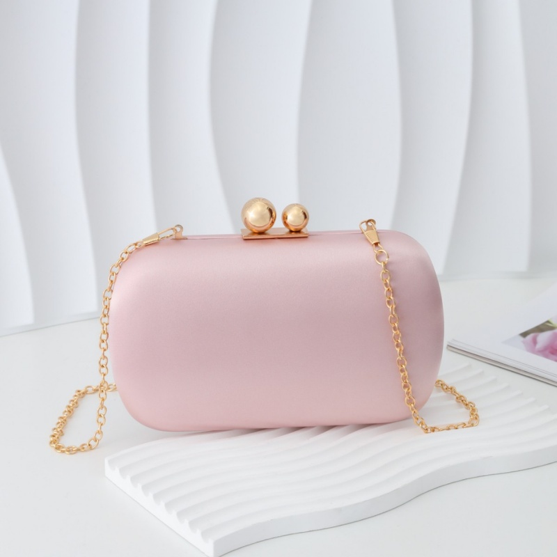 Elegant Silky Satin Evening Pu - Women Bags Gold ulasan dan harga