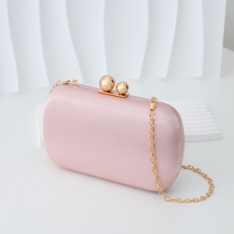 Elegant Silky Satin Evening Pu - Women Bags Gold ulasan dan harga