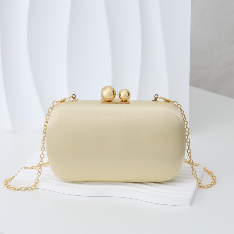 Elegant Silky Satin Evening Pu - Women Bags Gold ulasan dan harga
