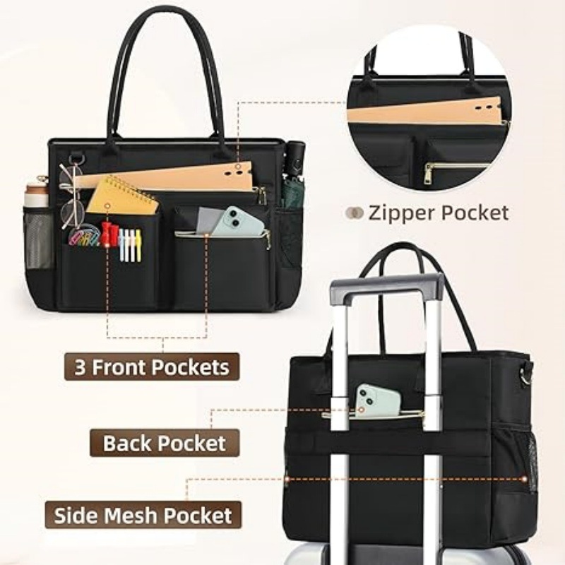 Large Capacity Work Tote for W - Women Bags With Laptop Compartment ulasan dan harga