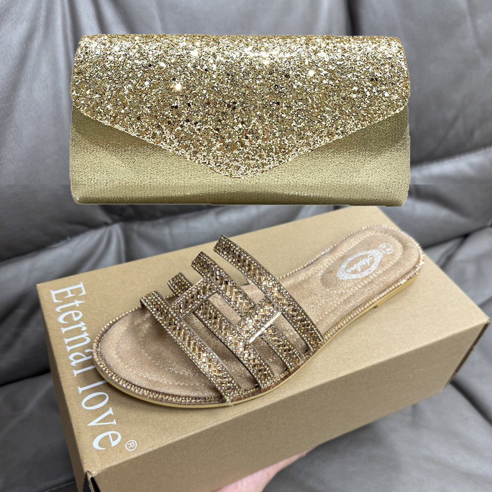 Summer New Bronze Rhinestone S - Women Bags Gold ulasan dan harga