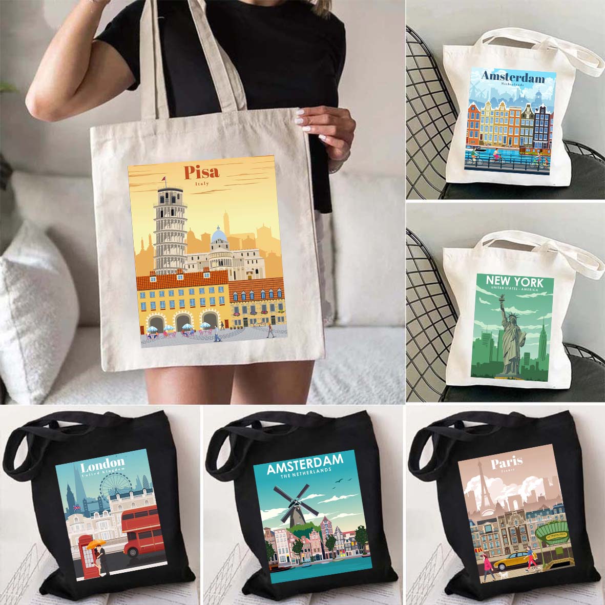 City New York Paris London Dub - Women Bags Dubai ulasan dan harga