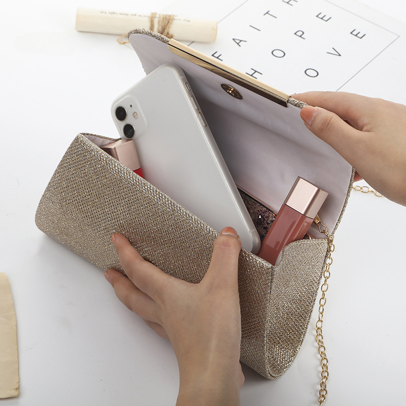 Women Evening Clutch Bag Femal - Women Bags Gold ulasan dan harga