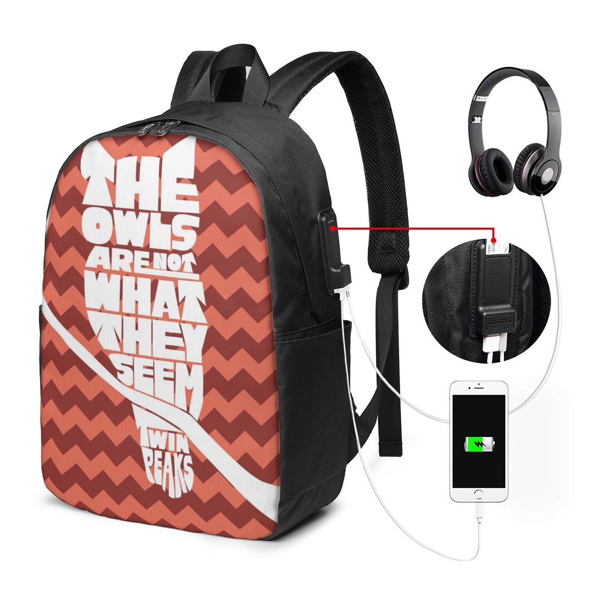 Twin Peaks Red Room Backpack T - Women Bags For Women ulasan dan harga
