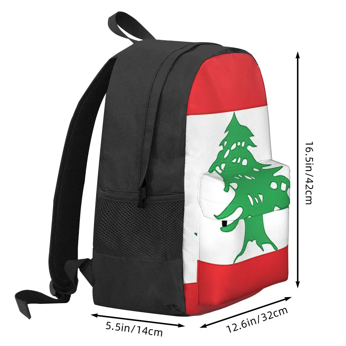 Flag Of Lebanon Student Backpa - Women Bags Lebanon ulasan dan harga