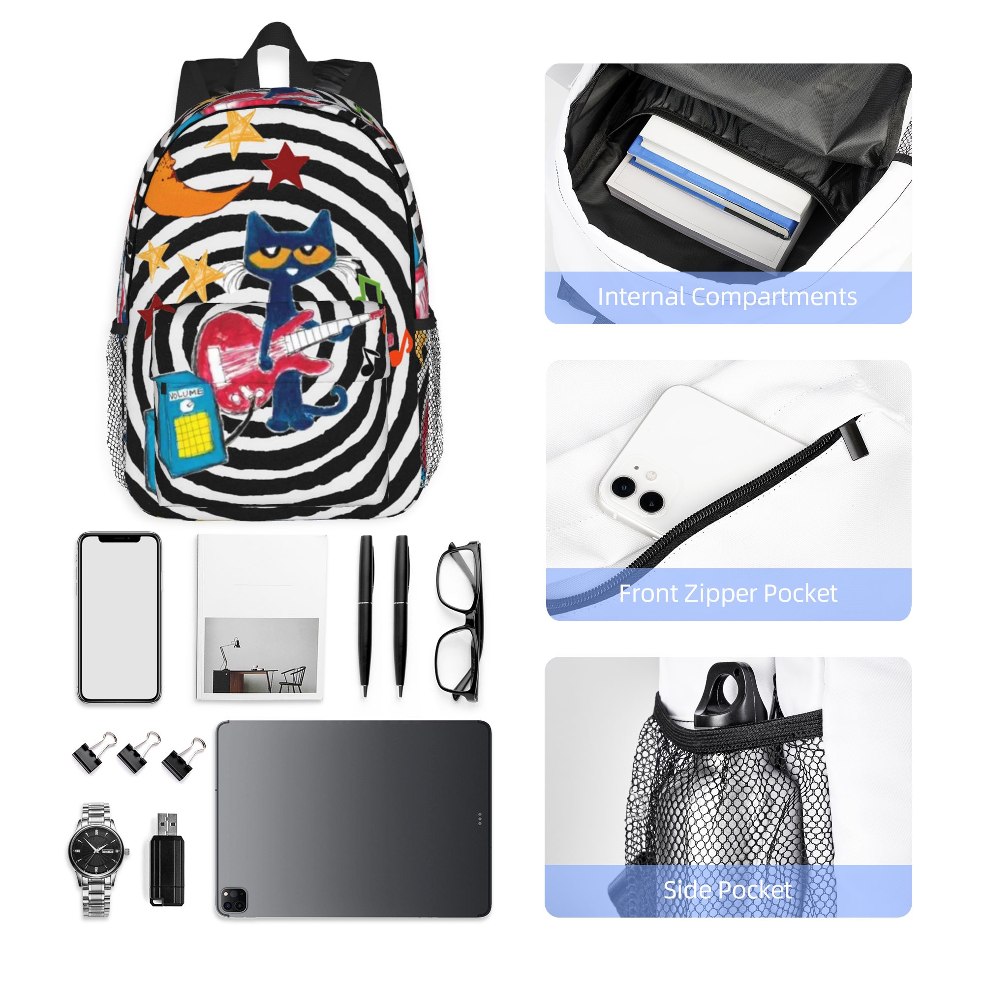 Pete The Cat Backpack Hot Sale - Women Bags Discount ulasan dan harga